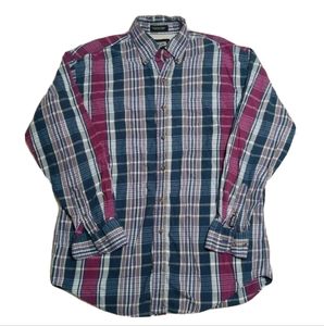 Resistol Rodeo Gear Western Long Sleeve Button Up Plaid Shirt